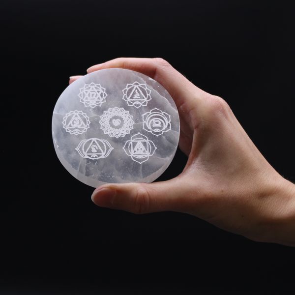 Seleniet Oplaad Borden - Small - 8cm - Chakra Design