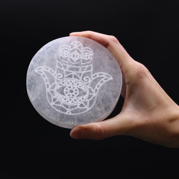 Seleniet Oplaad Borden - Medium - 10cm - Hamsa