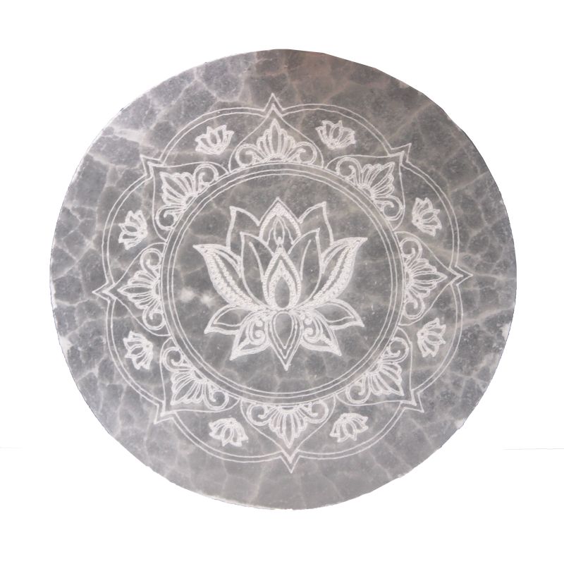 Seleniet Oplaad Borden - Medium - 10cm - Lotus Mandala