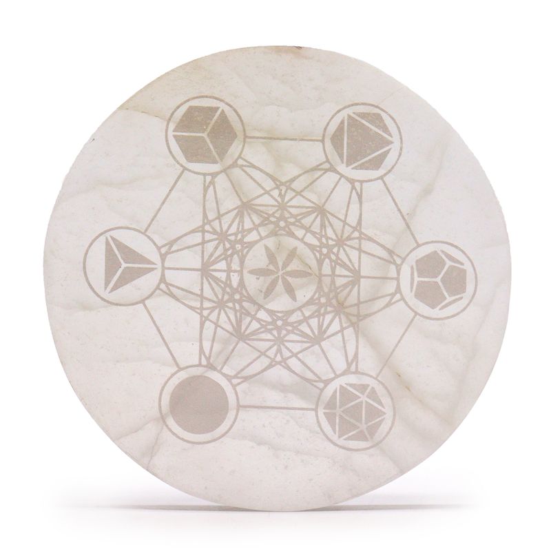 Seleniet Oplaad Borden - Large - 18cm - Sacred Geometry