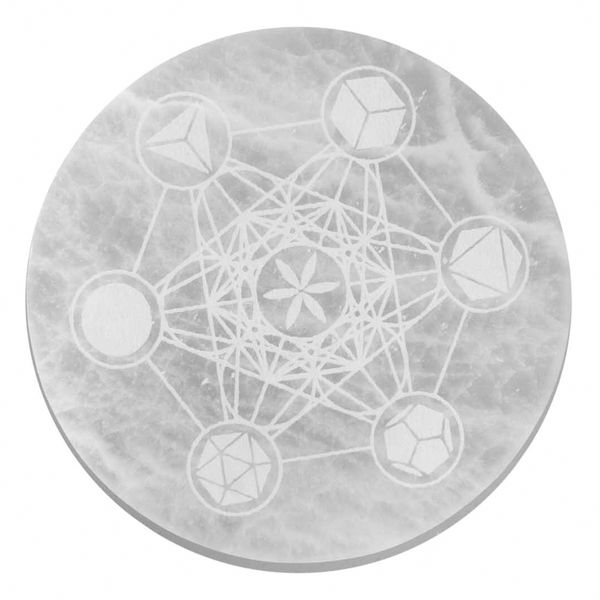 Seleniet Oplaad Borden - Large - 18cm - Sacred Geometry