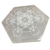 Seleniet Oplaad Borden -Hexagonal - 18cm - Direction & Decision