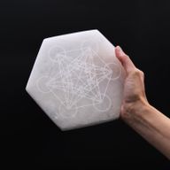 Seleniet Oplaad Borden -Hexagonal - 18cm - Direction & Decision