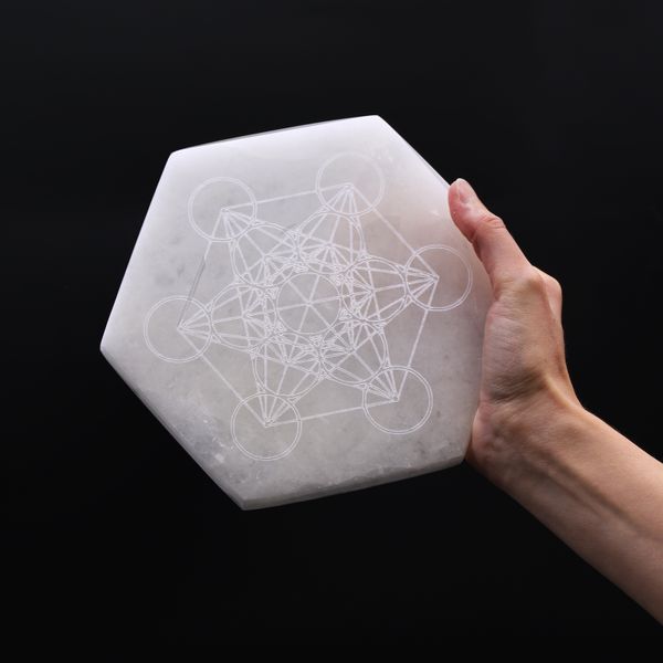 Seleniet Oplaad Borden -Hexagonal - 18cm - Direction & Decision