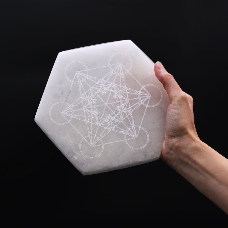 Seleniet Oplaad Borden -Hexagonal - 18cm - Direction & Decision