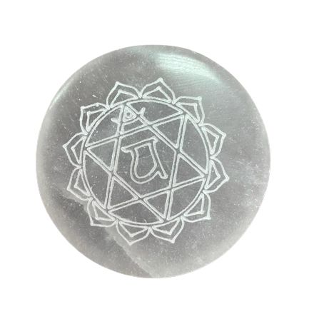 Set van 7 Seleniet Oplaad Borden - Chakra