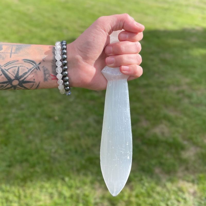Seleniet Groot Ritueel Mes - Spiraal (25cm)