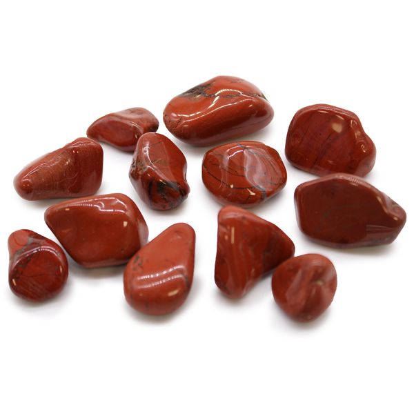 Medium Afrikaanse Edelstenen - Jasper - Rood