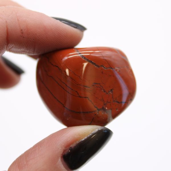 Medium Afrikaanse Edelstenen - Jasper - Rood