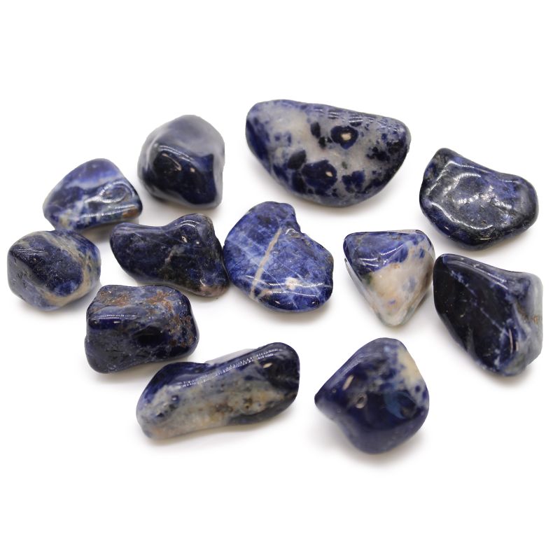 Medium Afrikaanse Edelstenen - Sodaliet - Puur Blauw