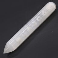 Selenite Wand - 16 cm (Punt één uiteinde) 7 Chakra