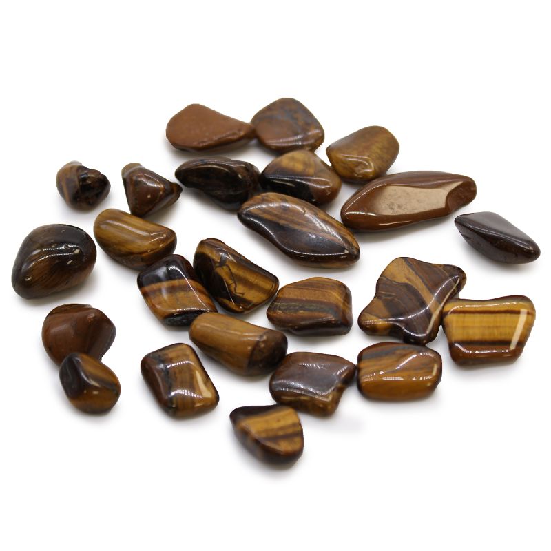 Kleine Afrikaanse Edelstenen - Tijgeroog - Goud