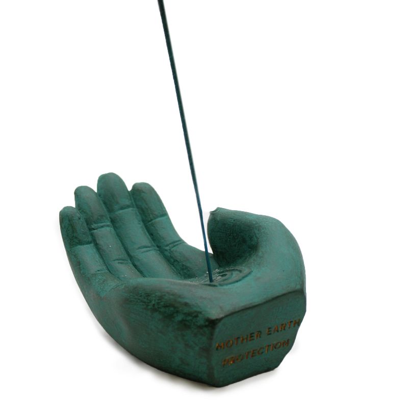 Hand Wierookbrander - Aardbescherming (groen)