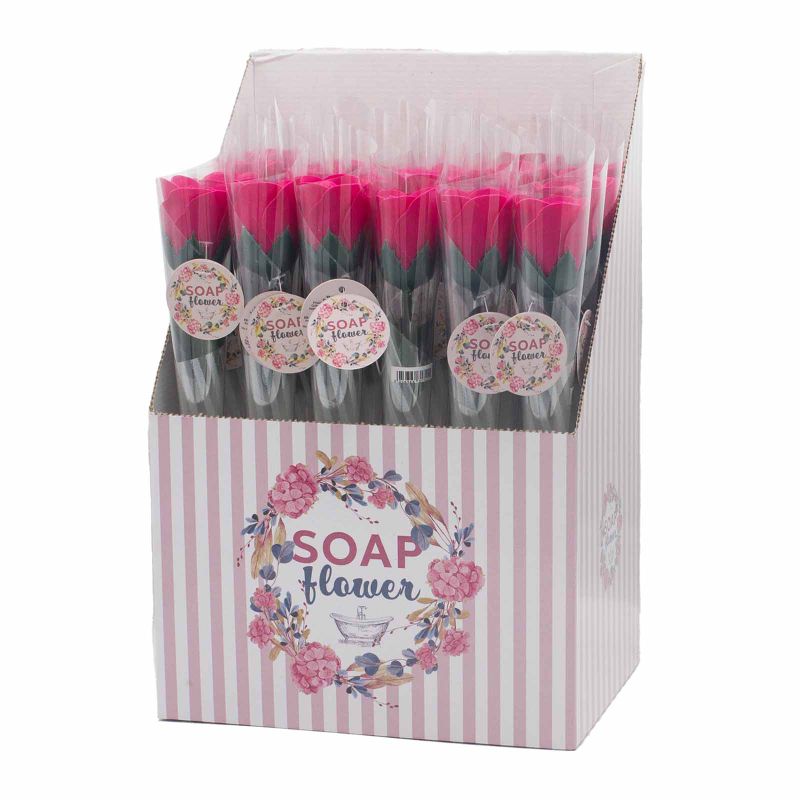 Verkoop klaar: Zeepbloemen Boeket - Kleine roos - Roos