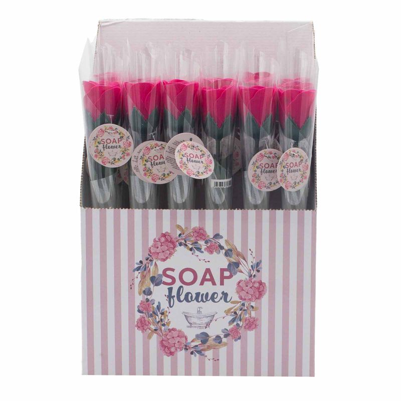 Verkoop klaar: Zeepbloemen Boeket - Kleine roos - Roos