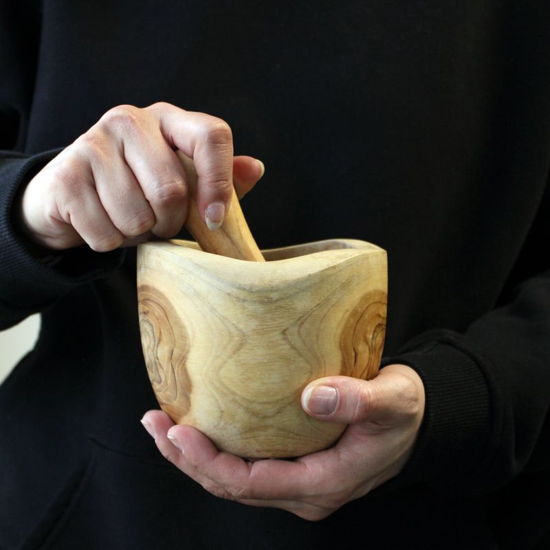 Ergo Teak Stamper & Vijzel Groot