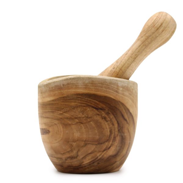 Ergo Teak Stamper & Vijzel  Klein