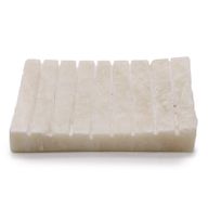 Witte Onyx Geribbelde Zeepbakje