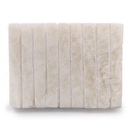 Witte Onyx Geribbelde Zeepbakje