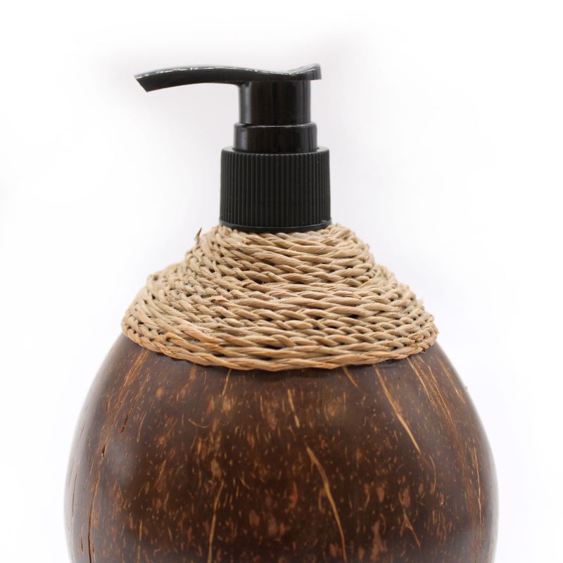 Zeepdispenser van natuurlijk kokosnoot - 300ml