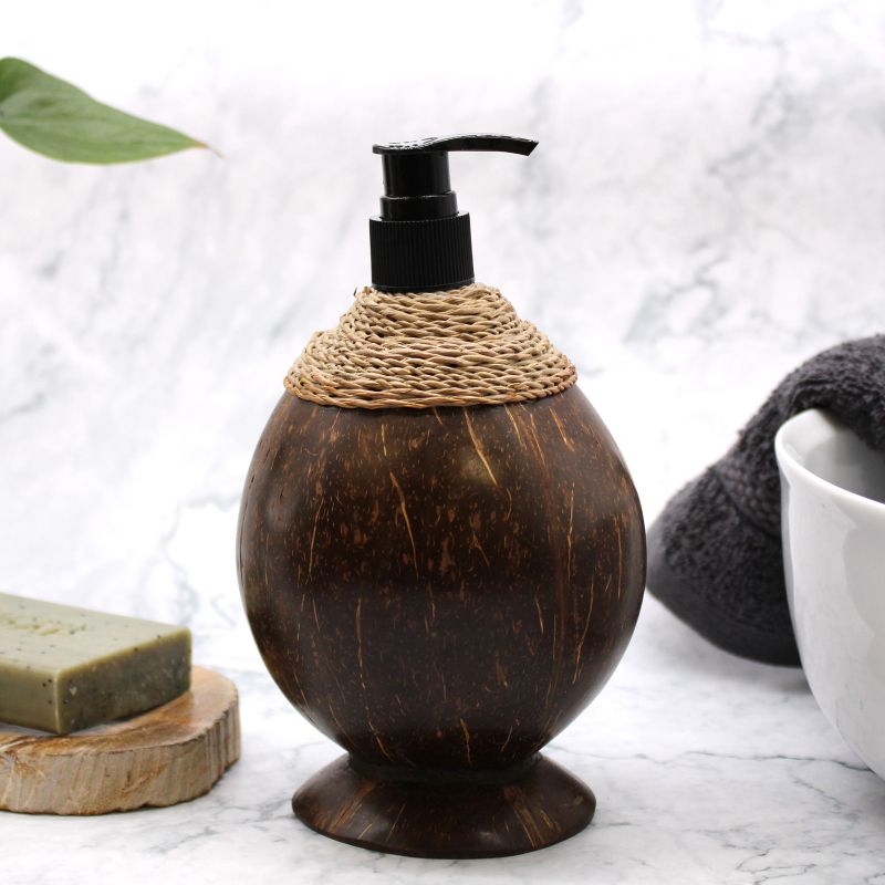 Zeepdispenser van natuurlijk kokosnoot - 300ml