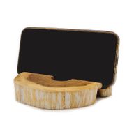 Grote Gamal Houten Telefoonhouder - Whitewash