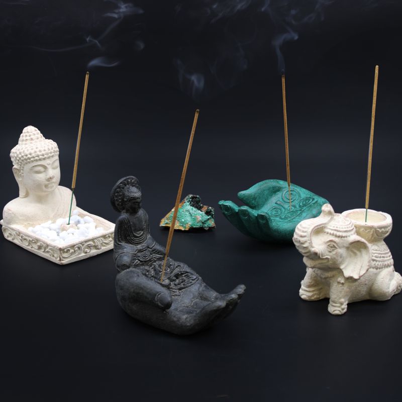 Boeddha Feng Shui Wierook (crème)
