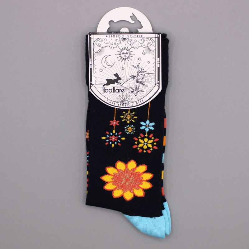 Hop Hare Bamboe Sokken  (36-40) - Mandala-Bloemen