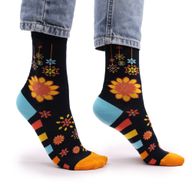 Hop Hare Bamboe Sokken  (36-40) - Mandala-Bloemen