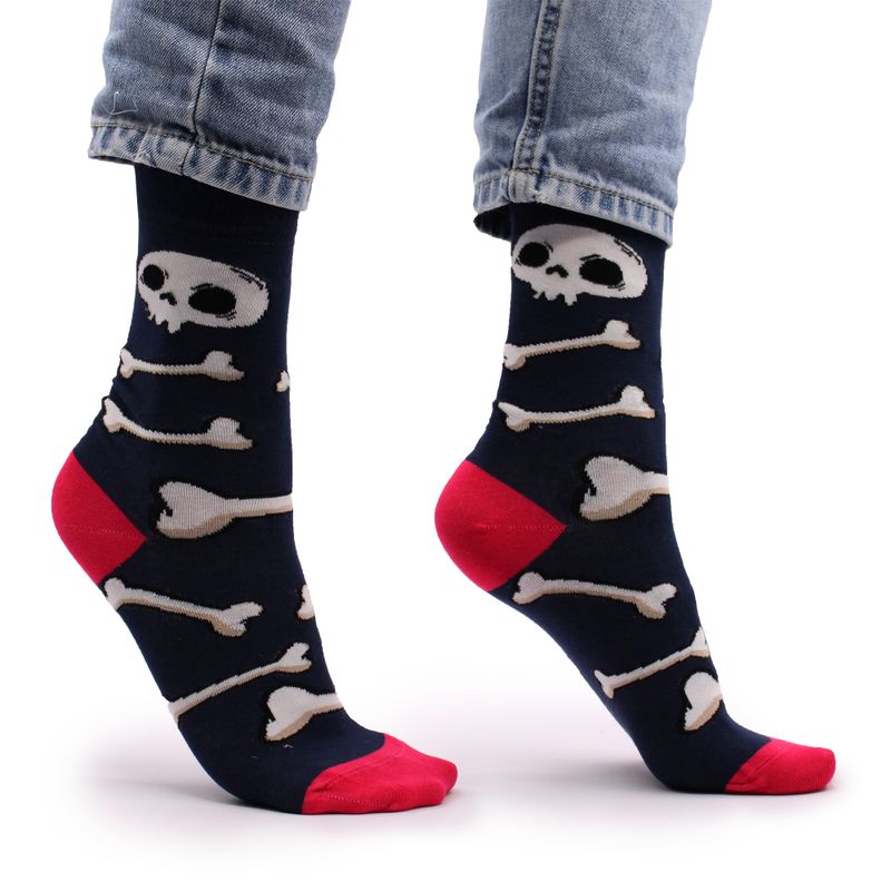Hop Hare Bamboe Sokken  (36-40) - Schedels en Botten