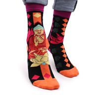 Hop Hare Bamboe Sokken  (36-40) - Roze Boeddha & Lotus