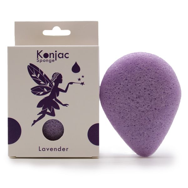 Traanvormige Konjac Spons - Lavendel - Kalmerend