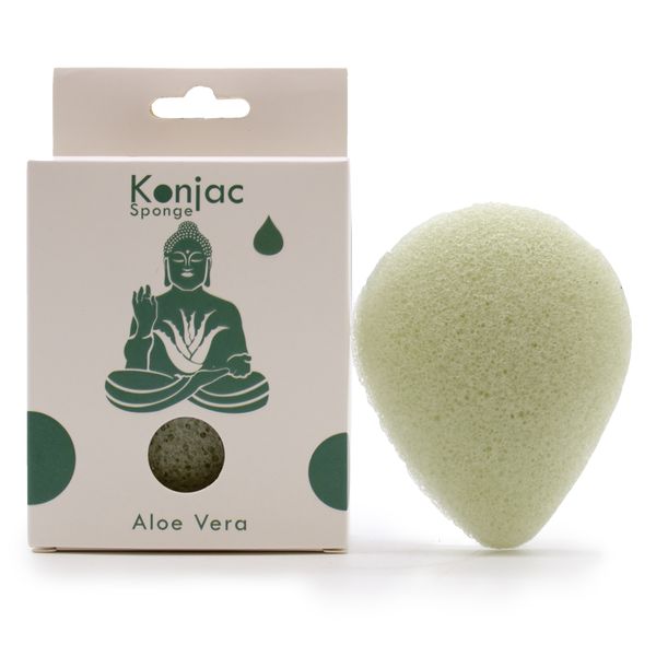 Traanvormige Konjac Spons - Aloë Vera - Genezing