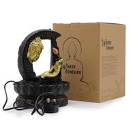 Tafelblad Waterornament - 30cm - Gouden Boeddha & Lotus