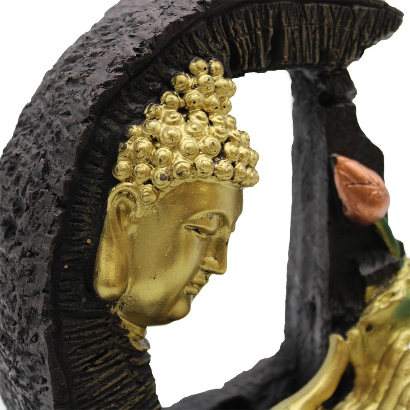 Tafelblad Waterornament - 30cm - Gouden Boeddha & Lotus