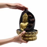Tafelblad Waterornament - 30cm - Gouden Boeddha & Gietpotten