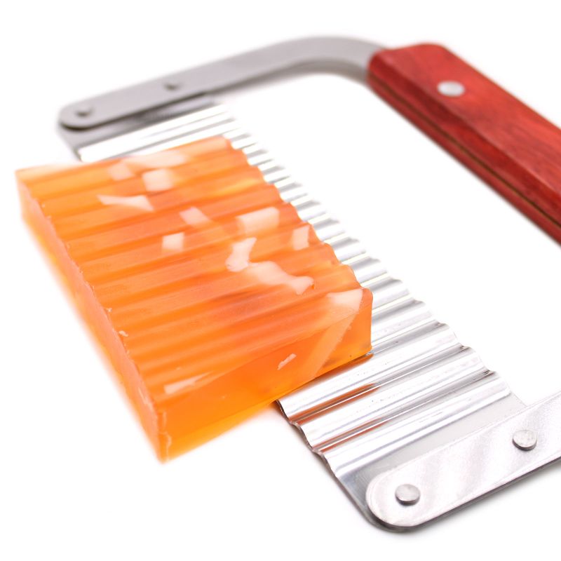 Houten Zeep Loaf Cutter Set - Golvende en Rechte Cutter