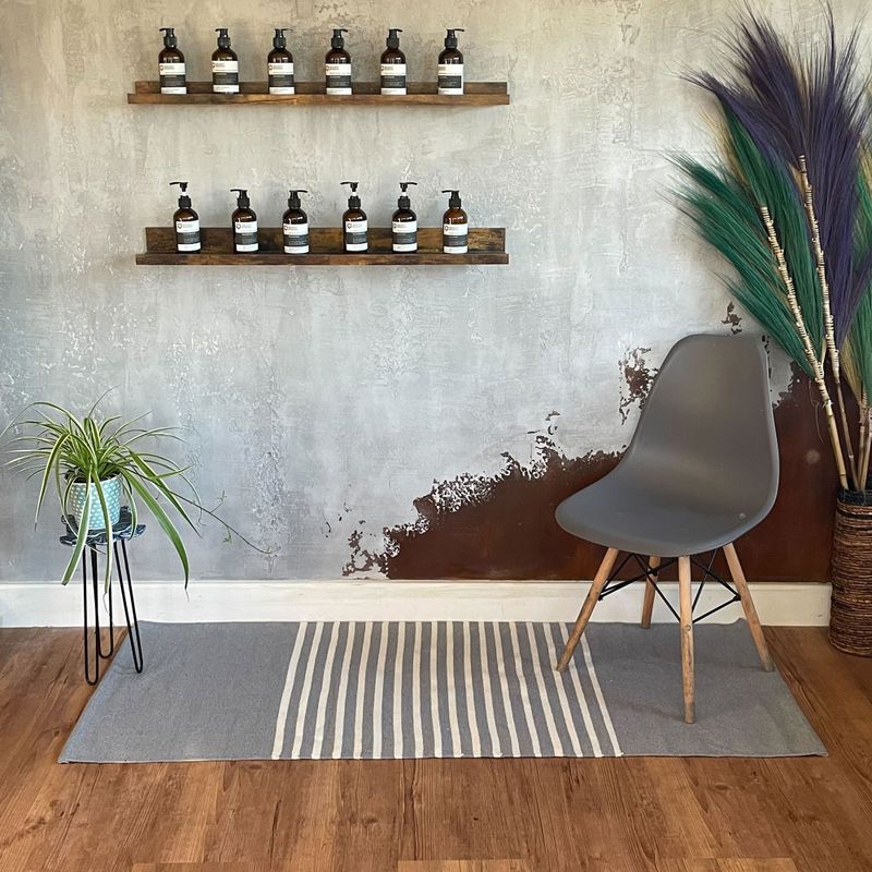 Indiaas Katoenen Vloerkleed - 70x170cm - Grijs