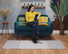 Indiaas Katoenen Vloerkleed - 70x170cm - Grijs