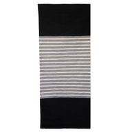 Indiaas Katoenen Vloerkleed - 70x170cm - Zwart / Grijs
