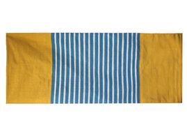 Indiaas Katoenen Vloerkleed - 70x170cm - Geel / Blauw