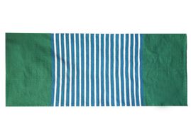 Indiaas Katoenen Vloerkleed - 70x170cm - Blauw / Groen
