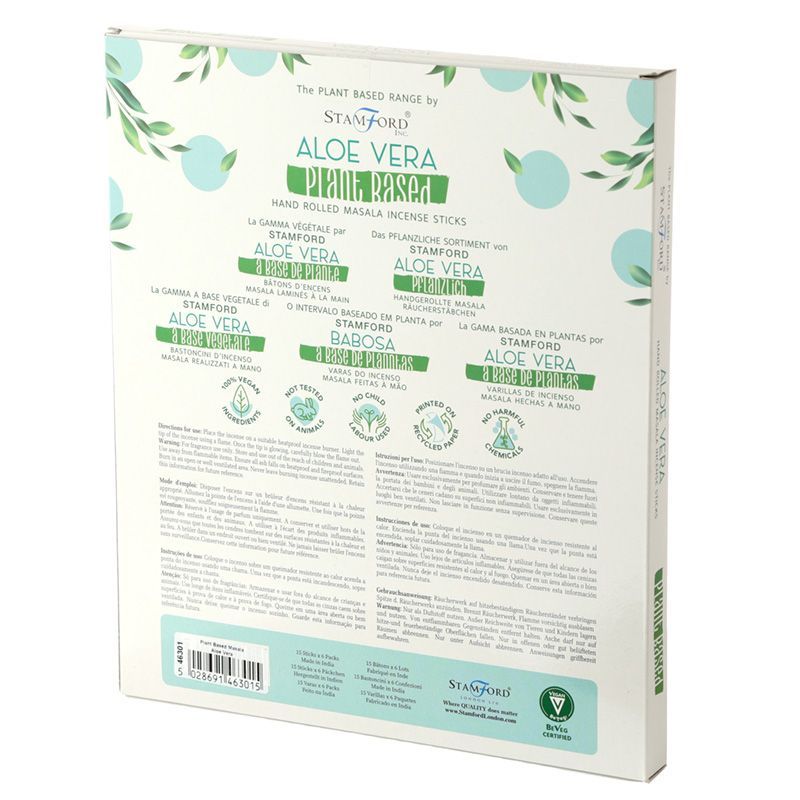 Plantaardige Masala Wierookstokjes - Aloë Vera