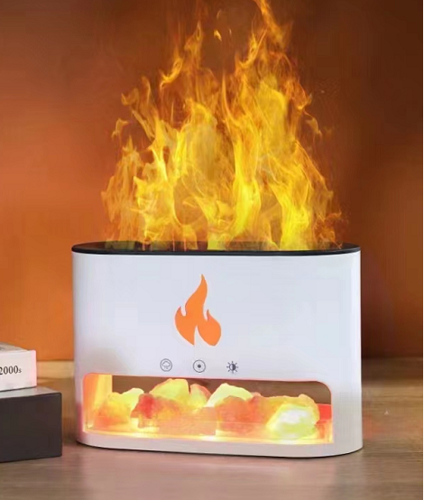 Blaze Aroma Diffuser - Himalayazoutkamer - USB-C - Vlameffect (Zout niet inbegrepen)