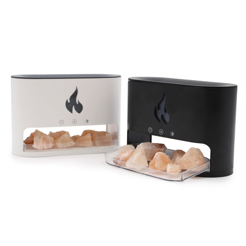 Blaze Aroma Diffuser - Himalayazoutkamer - USB-C - Vlameffect (Zout niet inbegrepen)