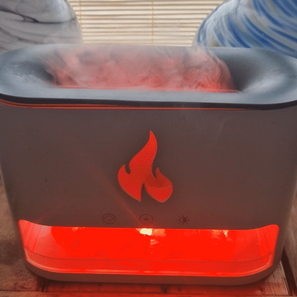 Blaze Aroma Diffuser - Himalayazoutkamer - USB-C - Vlameffect (Zout niet inbegrepen)