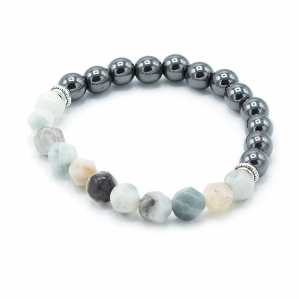 Gefacetteerde Edelsteen Armband - Magnetische Berg Jade