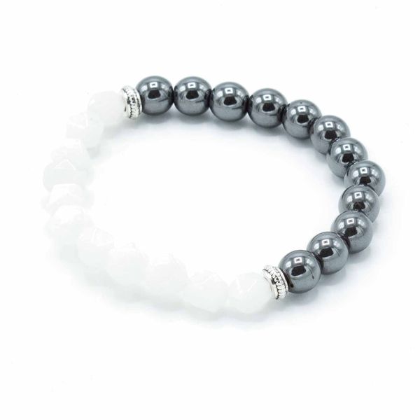 Gefacetteerde Edelsteen Armband - Magnetische Rotskwarts