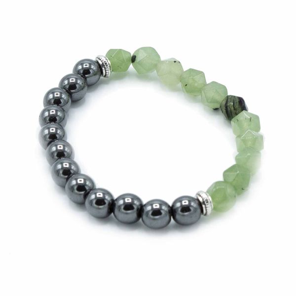 Gefacetteerde Edelsteen Armband - Magnetische Jade