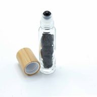 Roller fles- Zwarte Toermalijn - Houten dop
